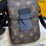 Louis Vuitton S-Lock Vertical Wearable Wallet M81522 Brown